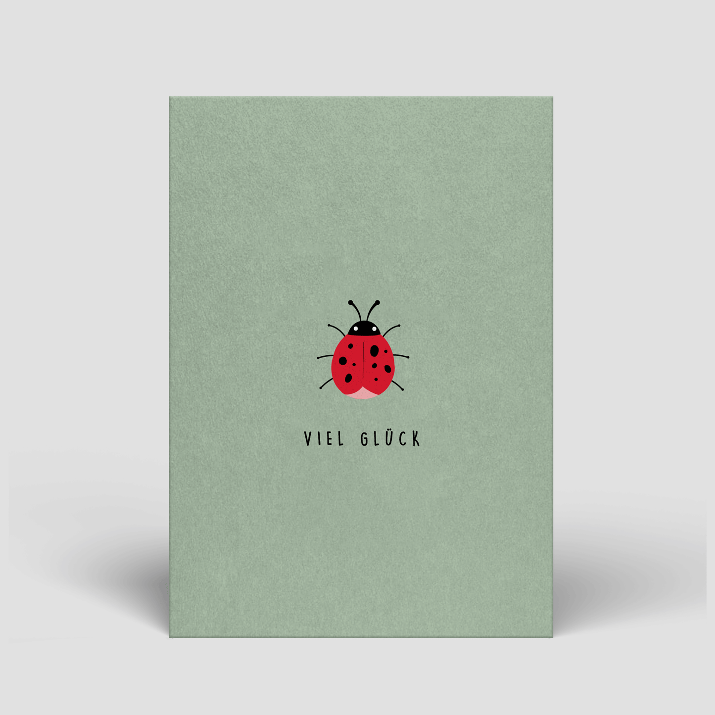 Postkarte - Viel Glück - Marienkäfer - Nr. 50