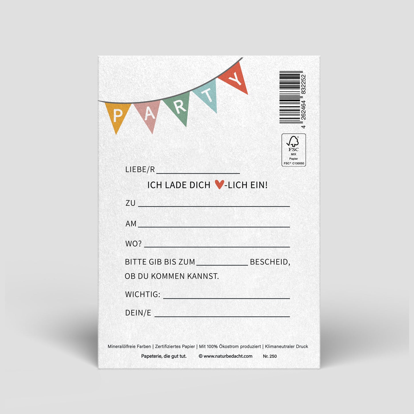 Postkarte - Einladung Kindergeburtstag etc. - Nr. 251