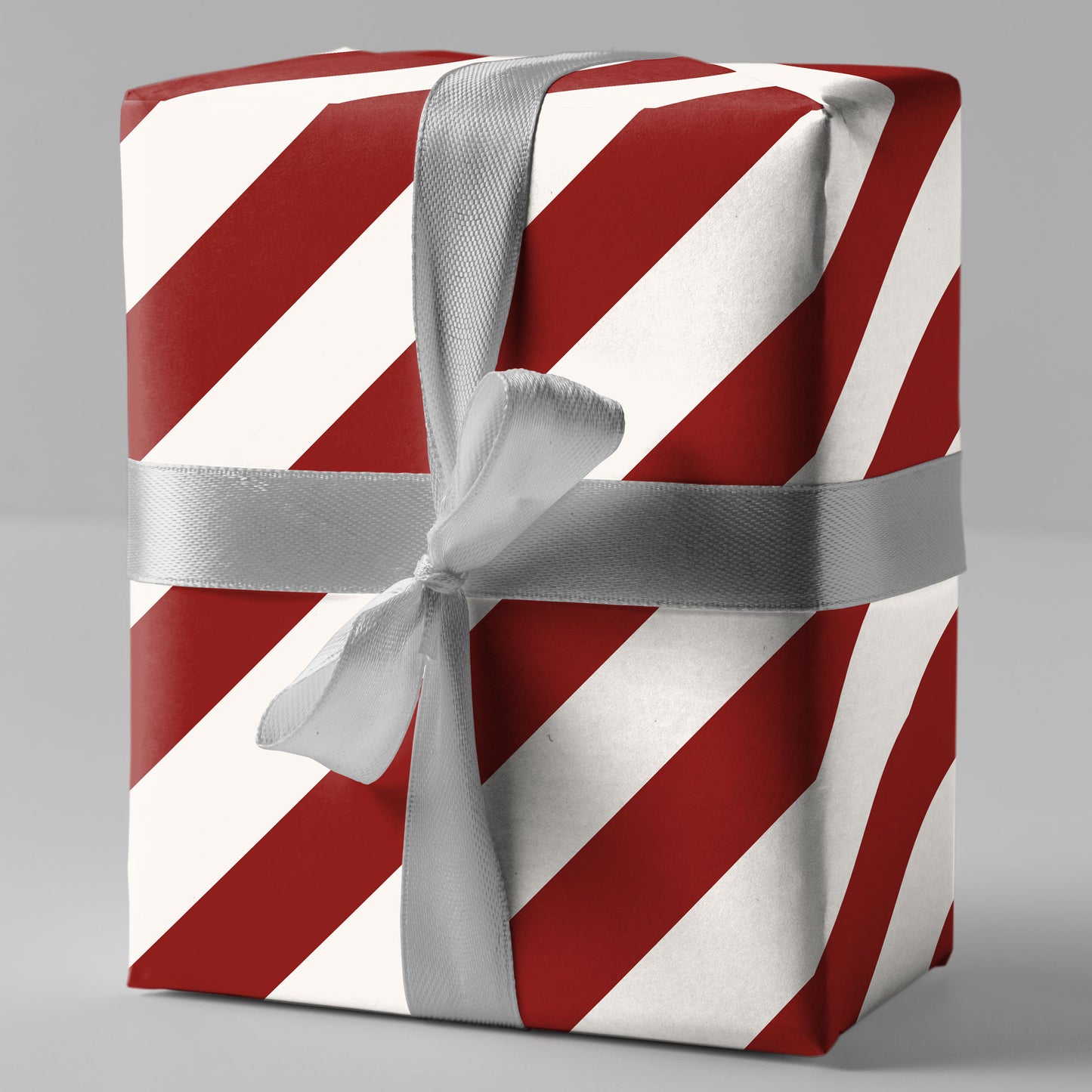 Geschenkpapier - Streifen rot/weiß - Nr. 226