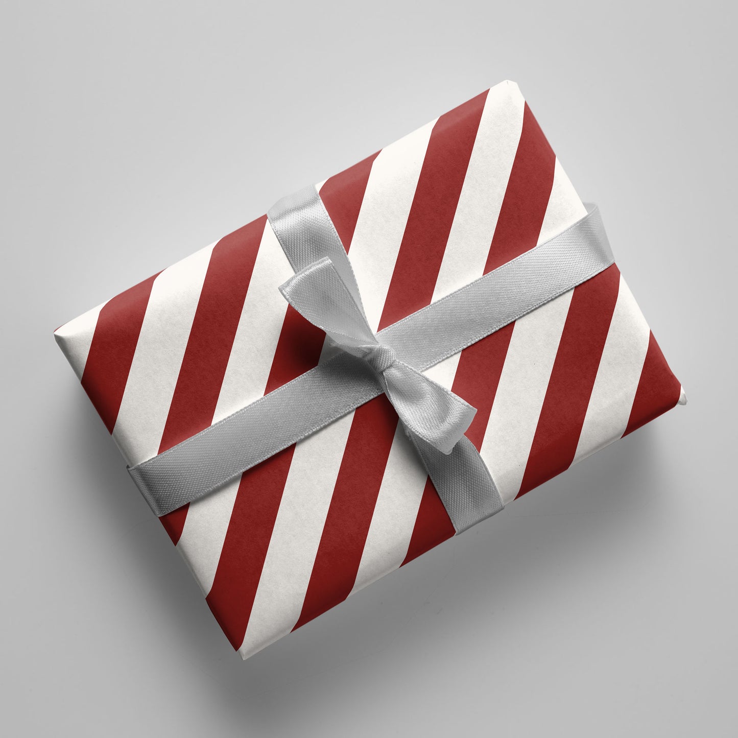 Geschenkpapier - Streifen rot/weiß - Nr. 226