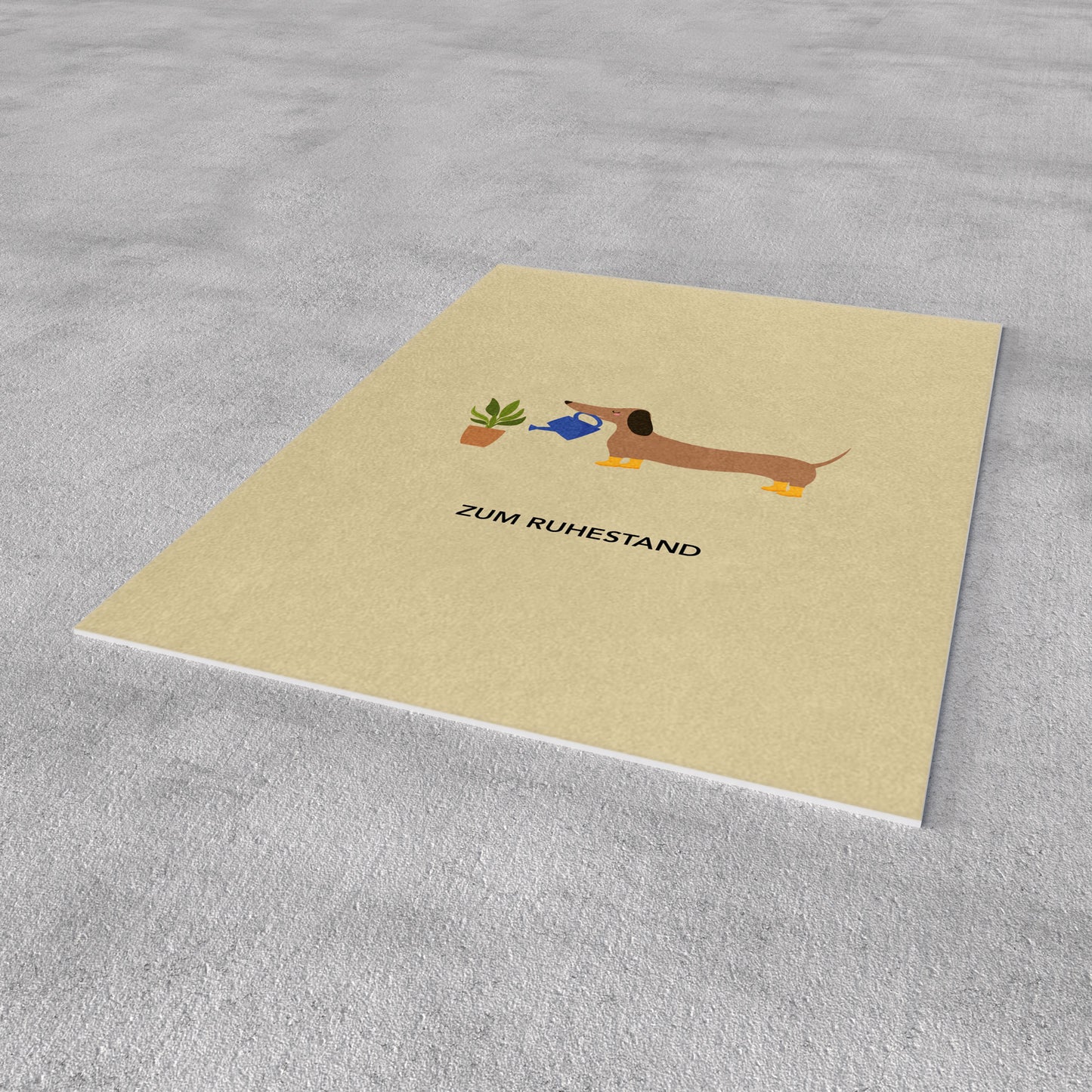Postkarte - Dackel zur Rente - Nr. 308
