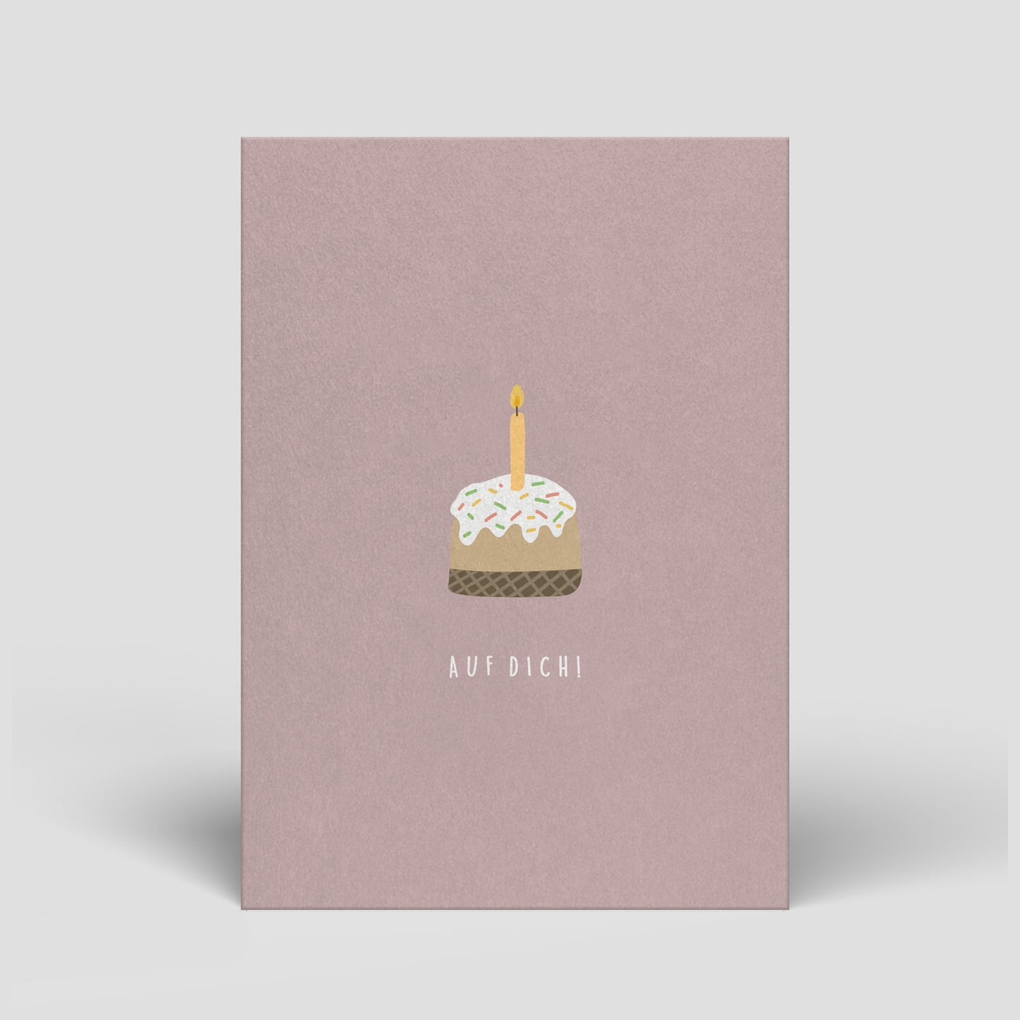 Postkarte - Geburtstag - Kuchen mit Kerze - Nr. 29