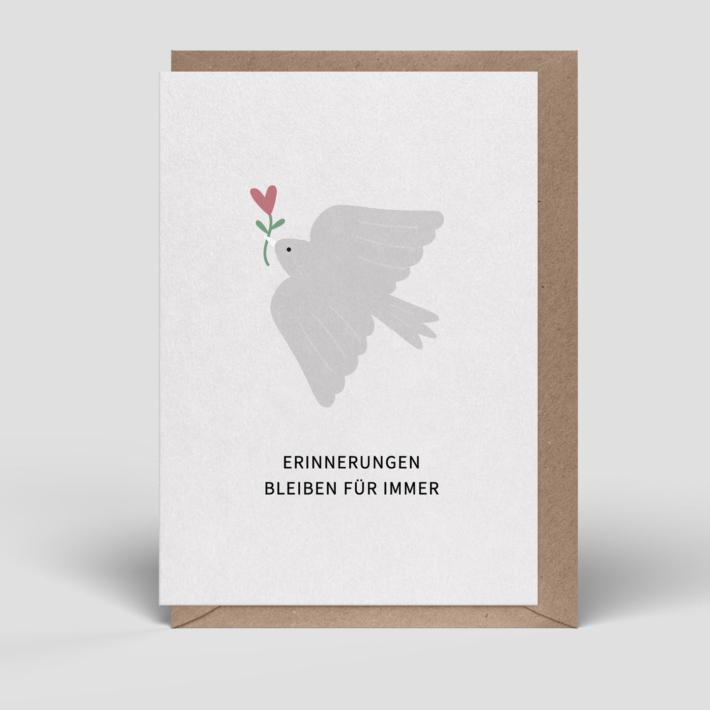 Klappkarte - Trauerkarte - Taube - Nr. 265