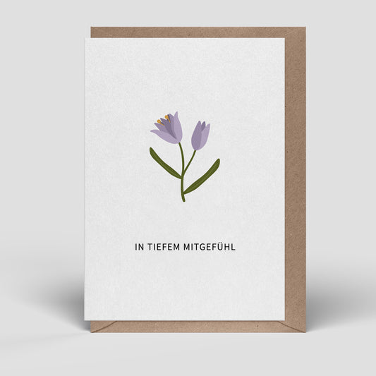 Klappkarte - Trauerblume - Nr. 324