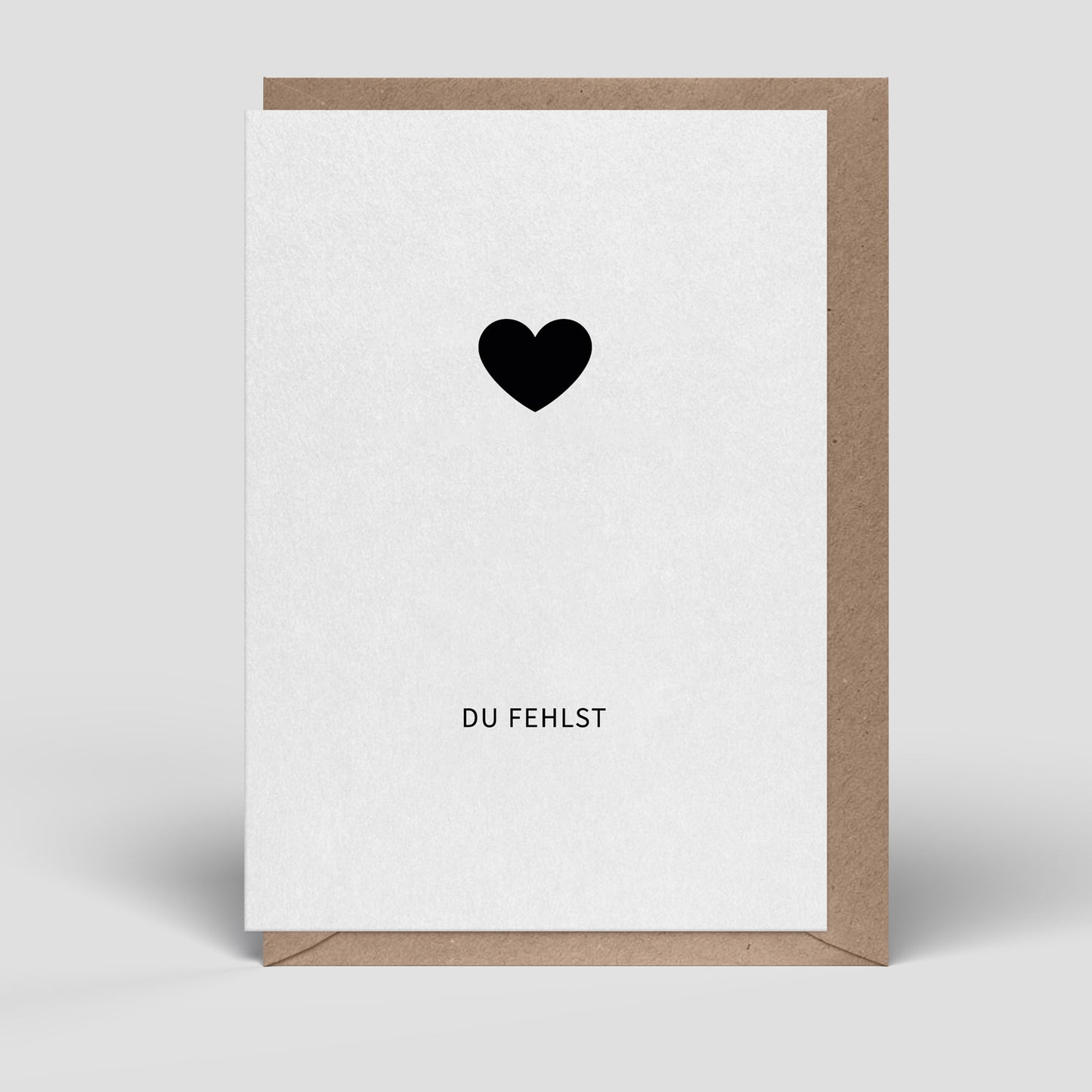 Klappkarte - Trauer-Herz - Nr. 326