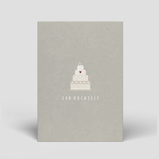Postkarte - Hochzeit - Torte - Nr. 37
