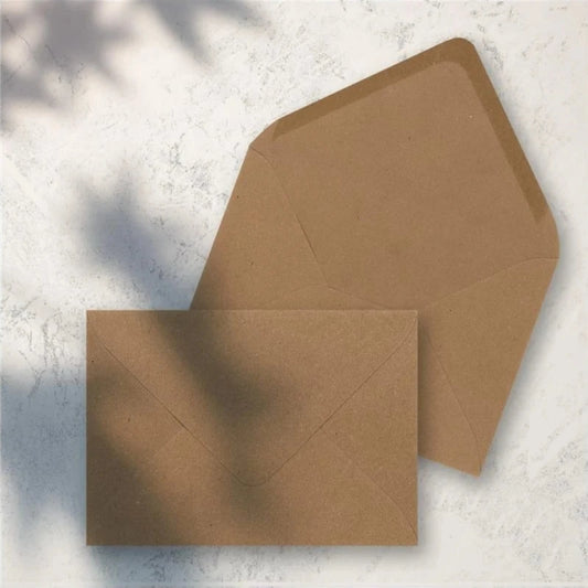Bio-Briefumschlag - aus 100% Recyclingpapier - für DIN A6-Postkarten/Klappkarten