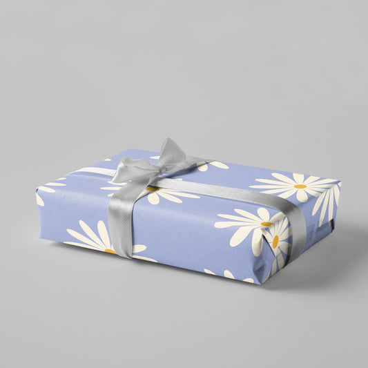 Geschenkpapier - Blumen - Lila Hintergrund - Nr. 231