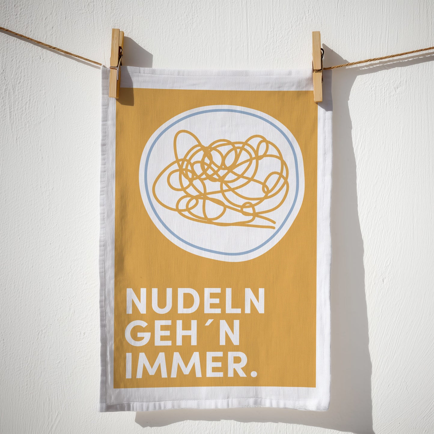 5 - Geschirrtuch Bio Baumwolle - Nudeln - Nr. 5