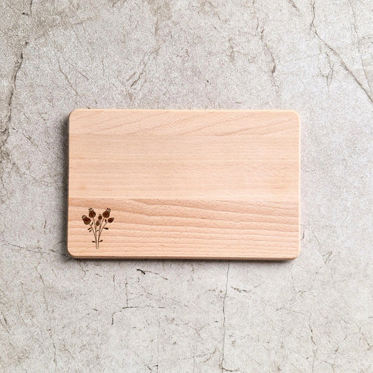 Holzbrettchen Blumen - Nr. 2