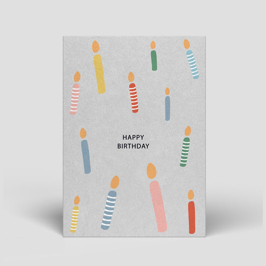 Postkarte - Geburtstag - Kerzen - Nr. 72
