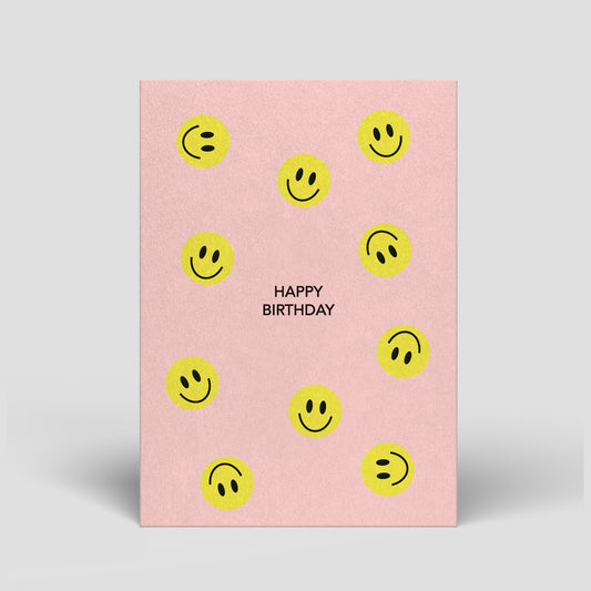 Postkarte - Geburtstag - Smileys - Nr. 312