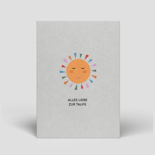 Postkarte - Taufe - Sonne - Nr. 299