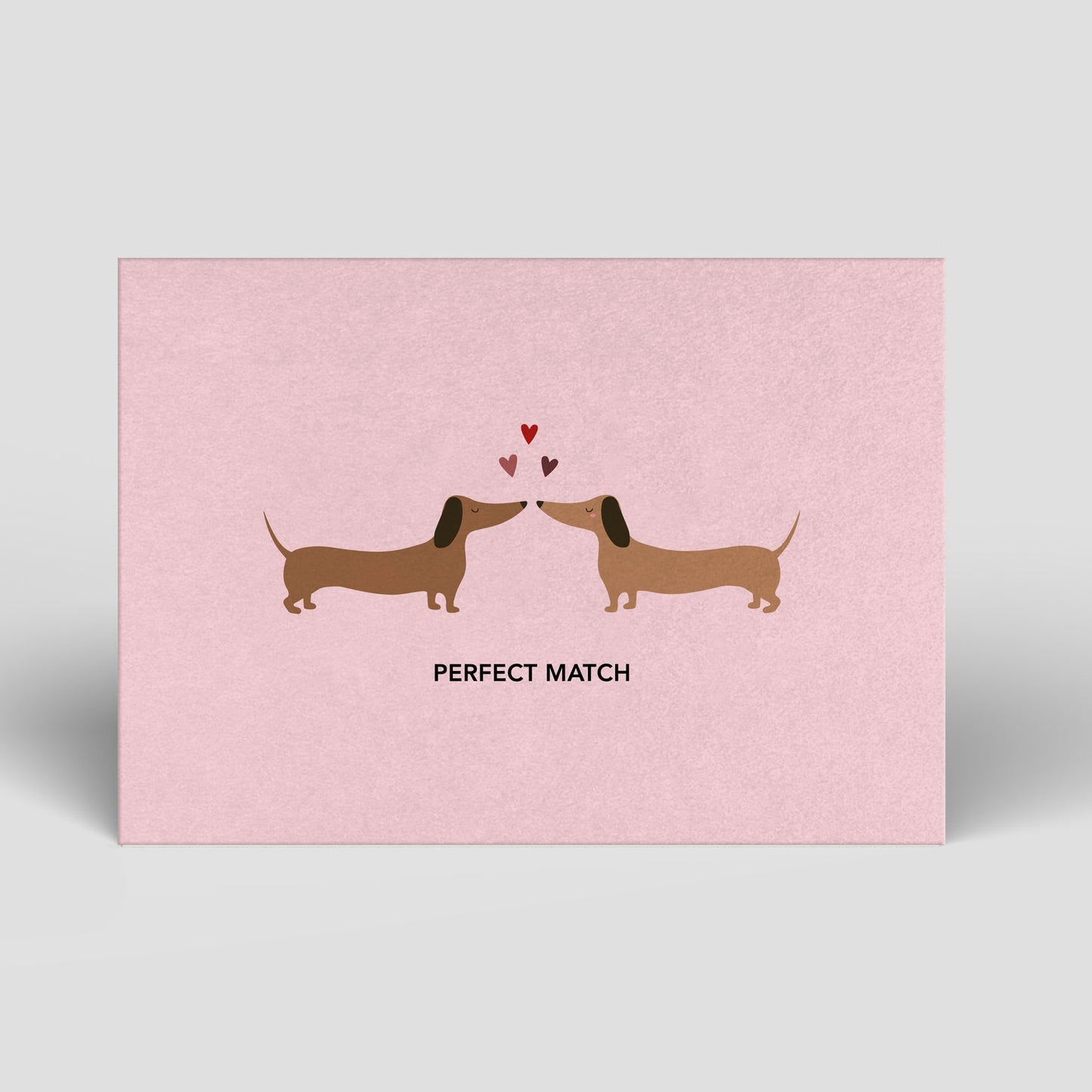 Postkarte - Dackel Perfect Match - Nr. 305