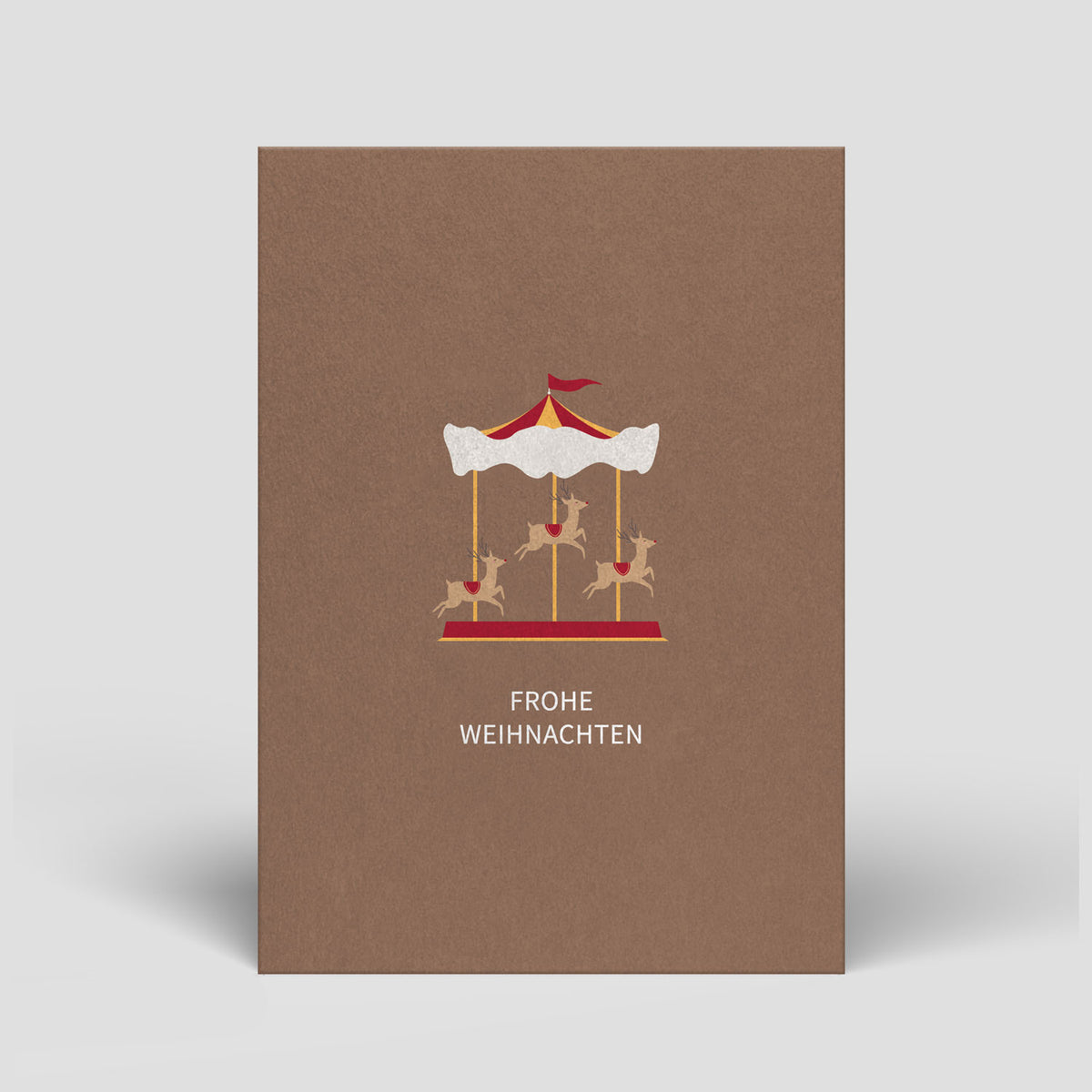 333 - Postkarte - Weihnachten - Karussell - Nr. 333