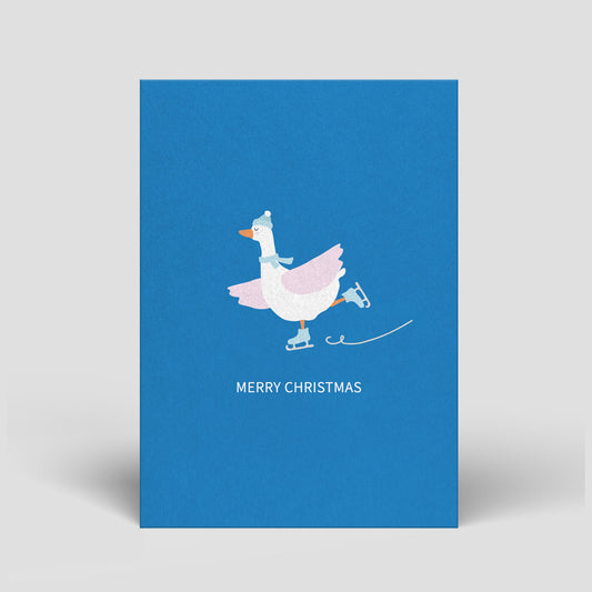 334 - Postkarte - Weihnachten - Eiskunstlauf - Nr. 334