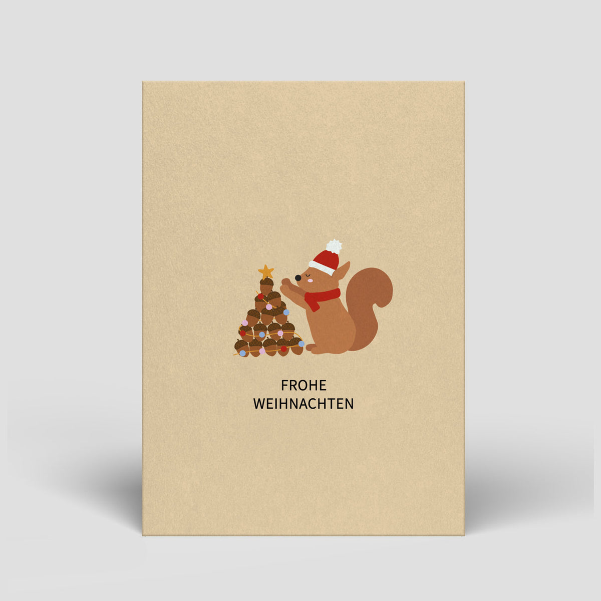 337 - Postkarte - Weihnachten - Eichhörnchen - Nr. 337