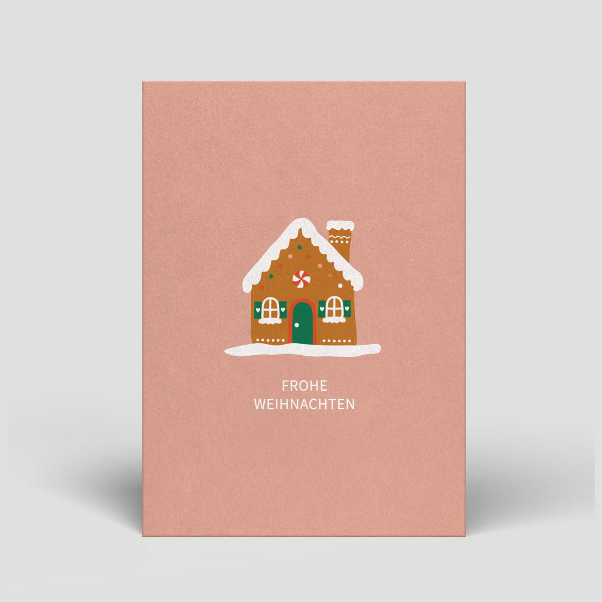 340 - Postkarte - Weihnachten - Lebkuchenhaus - Nr. 340