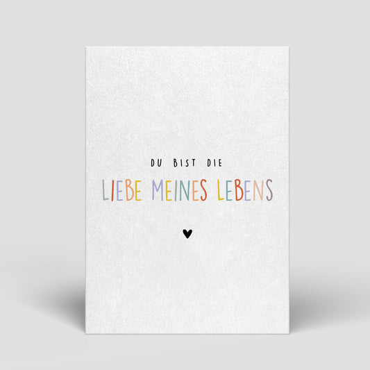 Postkarte - Liebe meines Lebens - Nr. 35