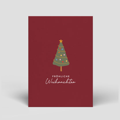 Postkarte - Weihnachten - Tannenbaum - Nr. 6