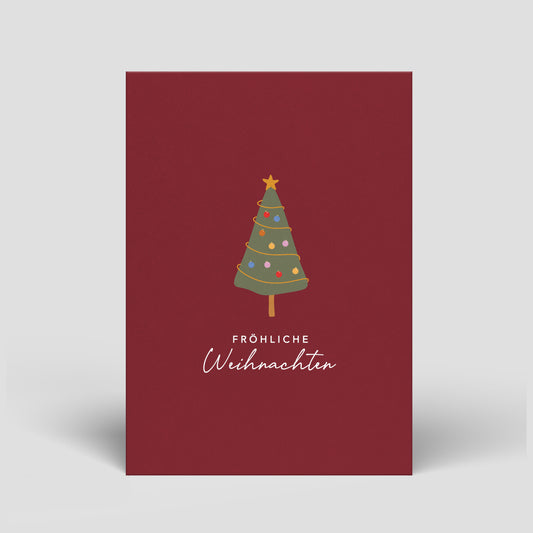 Postkarte - Weihnachten - Tannenbaum - Nr. 6
