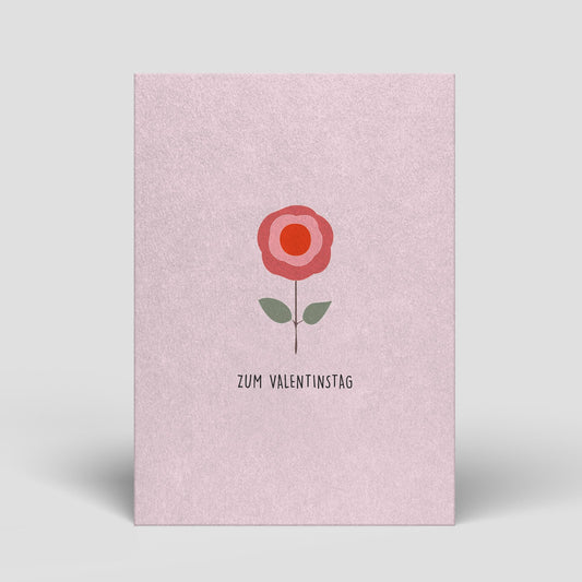 Postkarte - Valentinstag Rose - Nr. 96