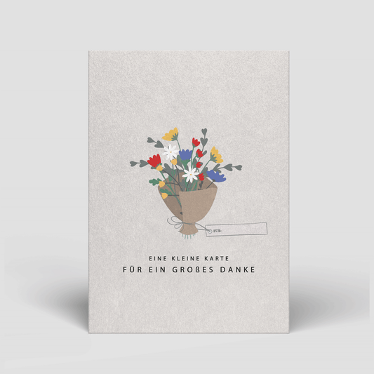 Postkarte - Kleine Karte für ein großes Danke - Nr. 98