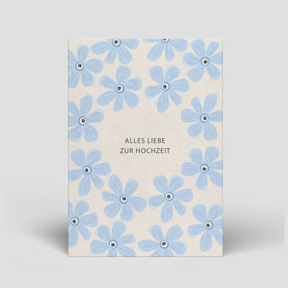 Postkarte - Hochzeit - Blumen - Nr. 99