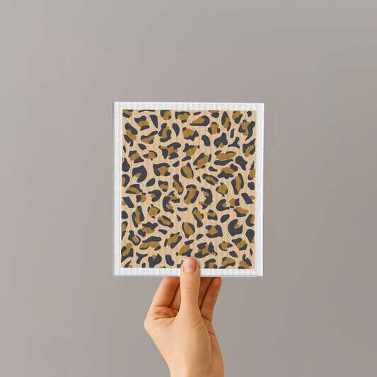9 - Schwammtuch - Leoparden-Muster - Leo-Muster - Nr. 9