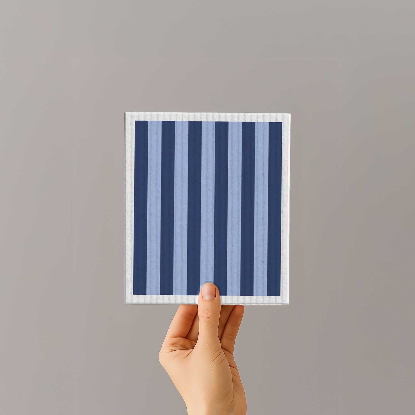 Schwammtuch - Streifen - Blau - Nr. 8