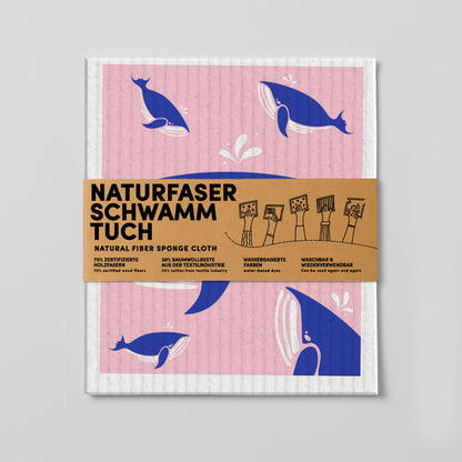 11 - Schwammtuch - Wale - Nr. 11