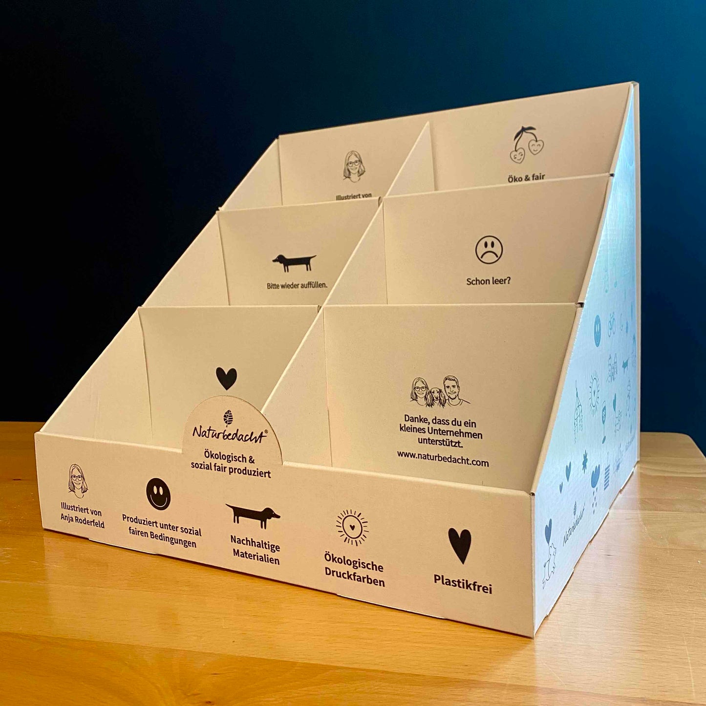 Thekendisplay | Ab 60 Schwammtücher, Geschirrtücher, Brettchen kostenfreie Leihe | Abgabe durch HV