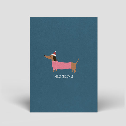 Postkarte - Weihnachten - Dackel - Nr. 10