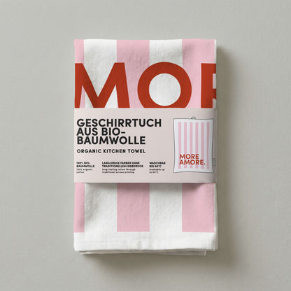 8 - Geschirrtuch Bio Baumwolle - More Amore - Nr. 8