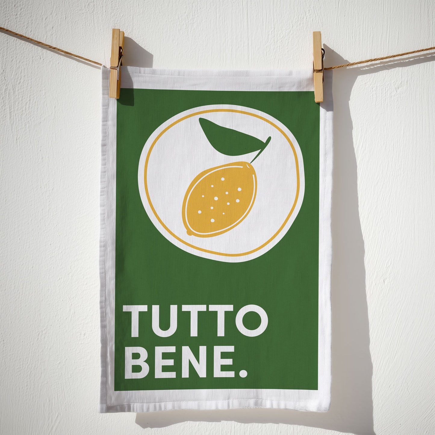 3 - Geschirrtuch Bio Baumwolle - Tutto Bene Zitrone - Nr. 3