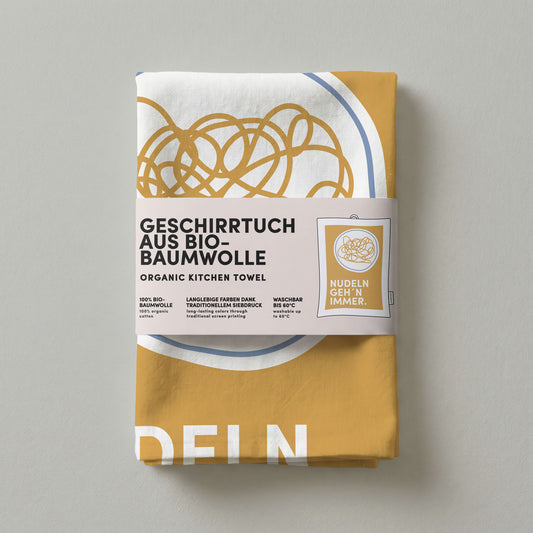 5 - Geschirrtuch Bio Baumwolle - Nudeln - Nr. 5