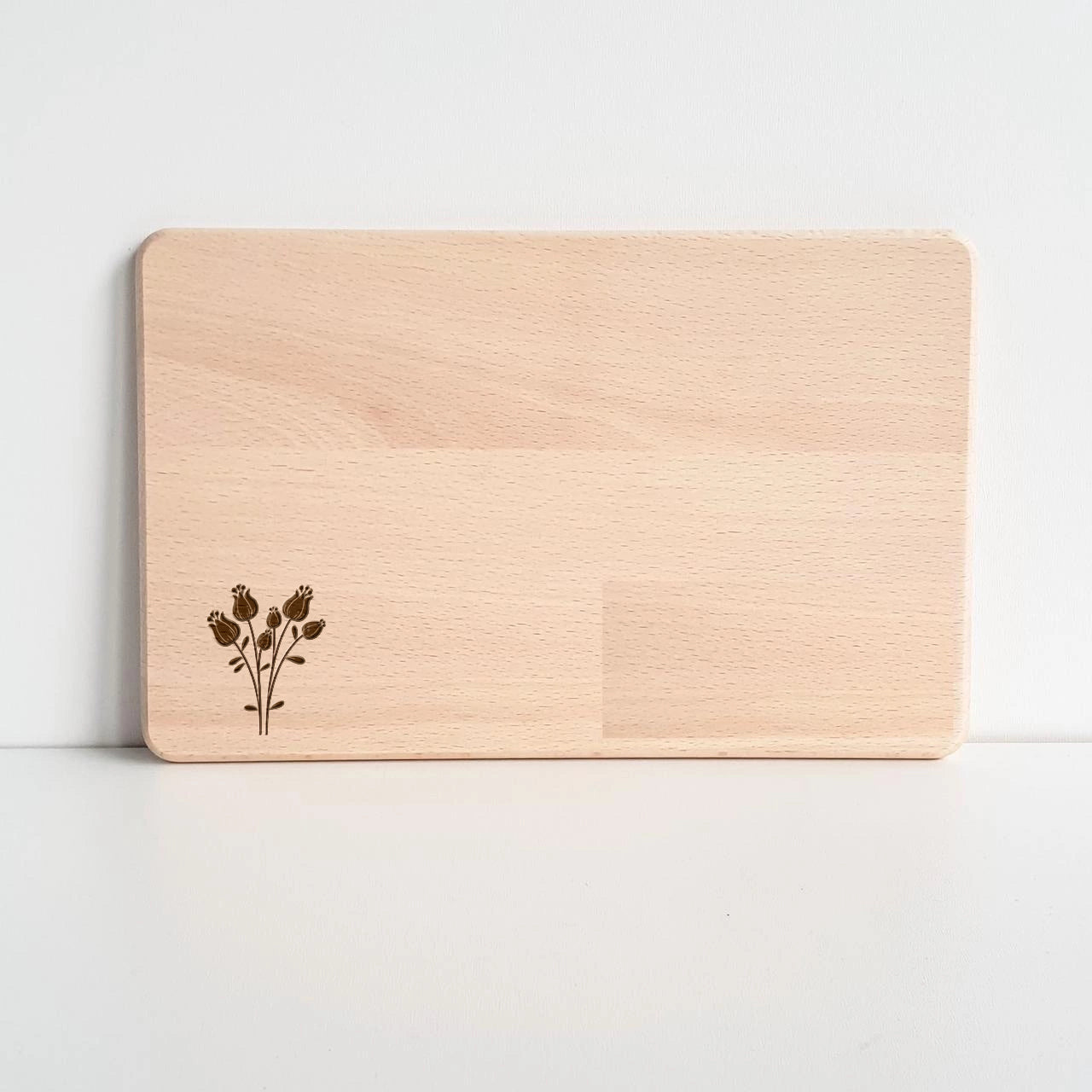 Holzbrettchen Blumen - Nr. 2