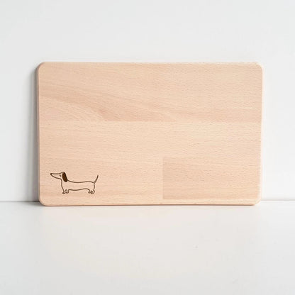 Holzbrettchen Dackel - Nr. 4