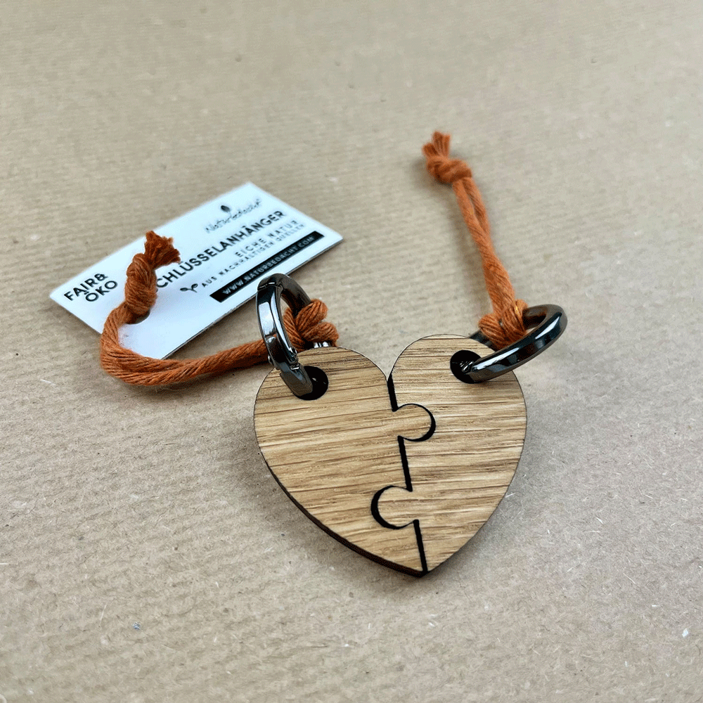 Schlüsselanhänger - Herzpuzzle – Nr. 16