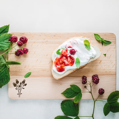 Holzbrettchen Blumen - Nr. 2